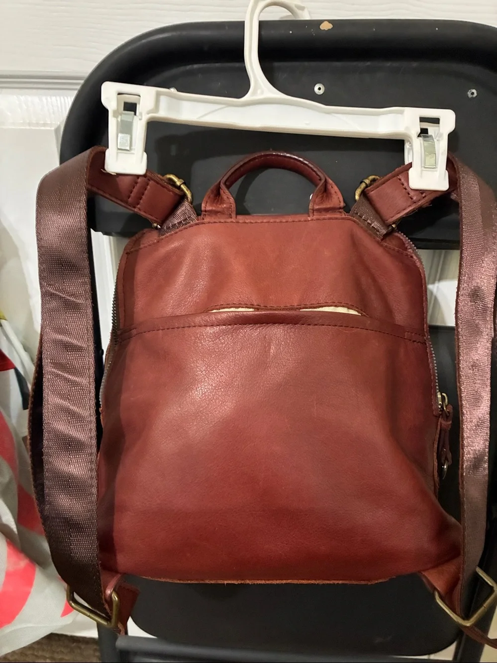 Chestnut Leather Backpack
